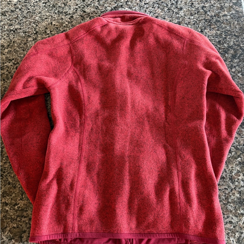 Patagonia Red Zip-Up Fleece Jacket - Picture 2 of 2